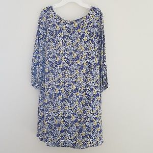 Blue, Yellow, and white flower dress!